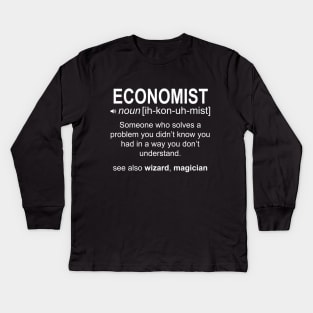 Economist Definition Kids Long Sleeve T-Shirt